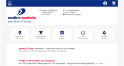 Desktop Screenshot of medica-apotheke-kiel.de