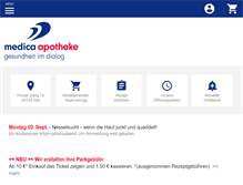 Tablet Screenshot of medica-apotheke-kiel.de